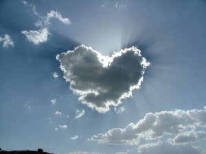 Nube en forma de corazon